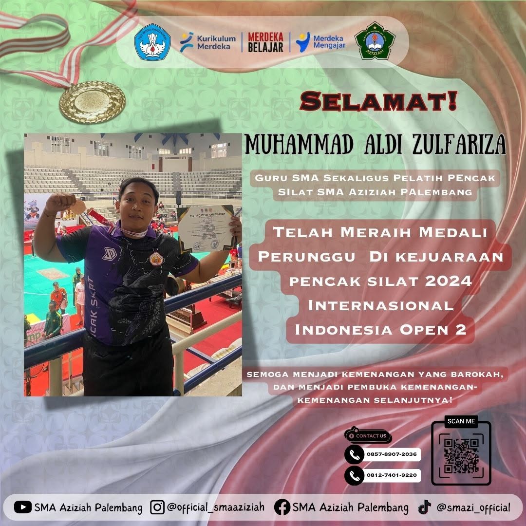 Coach M. Aldi Zulfariza guru PJOK SMA Aziziah juara Pencak Silat Championship 2024, Internasional Indonesia Open 2