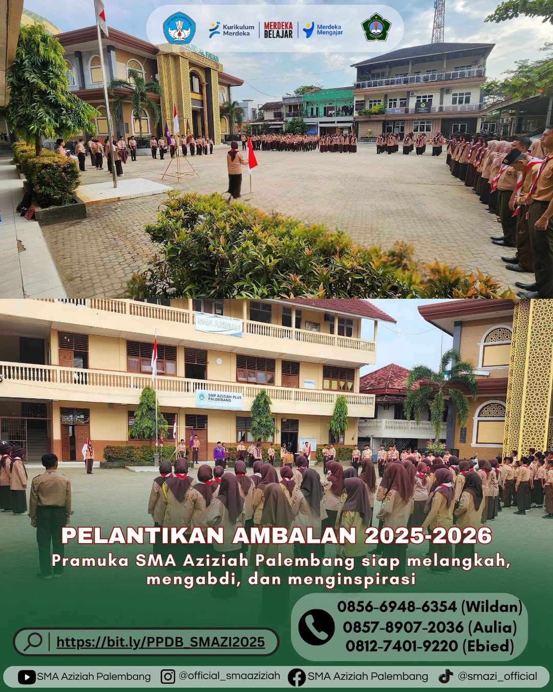 Pelantikan Ambalan Pramuka SMA Aziziah masa bakti 2025/2026